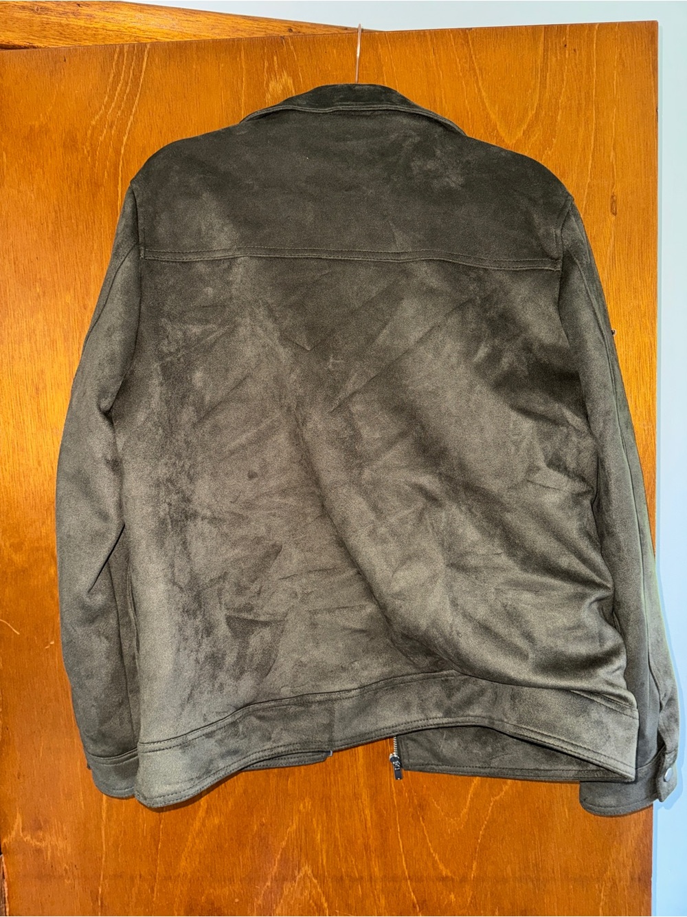 Men's Suede-Look Grey/Olive Jacket